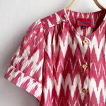 Todays the Day Shirt Red Cream IKAT