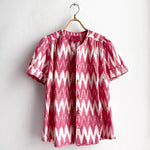 Todays the Day Shirt Red Cream IKAT