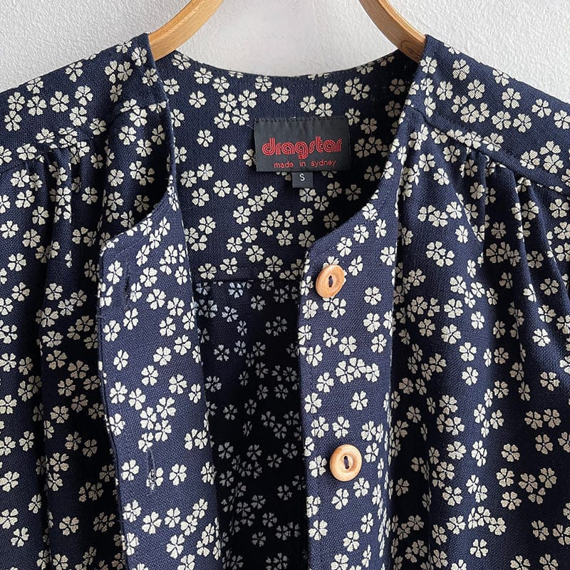 Todays the Day Shirt Indigo Flowers