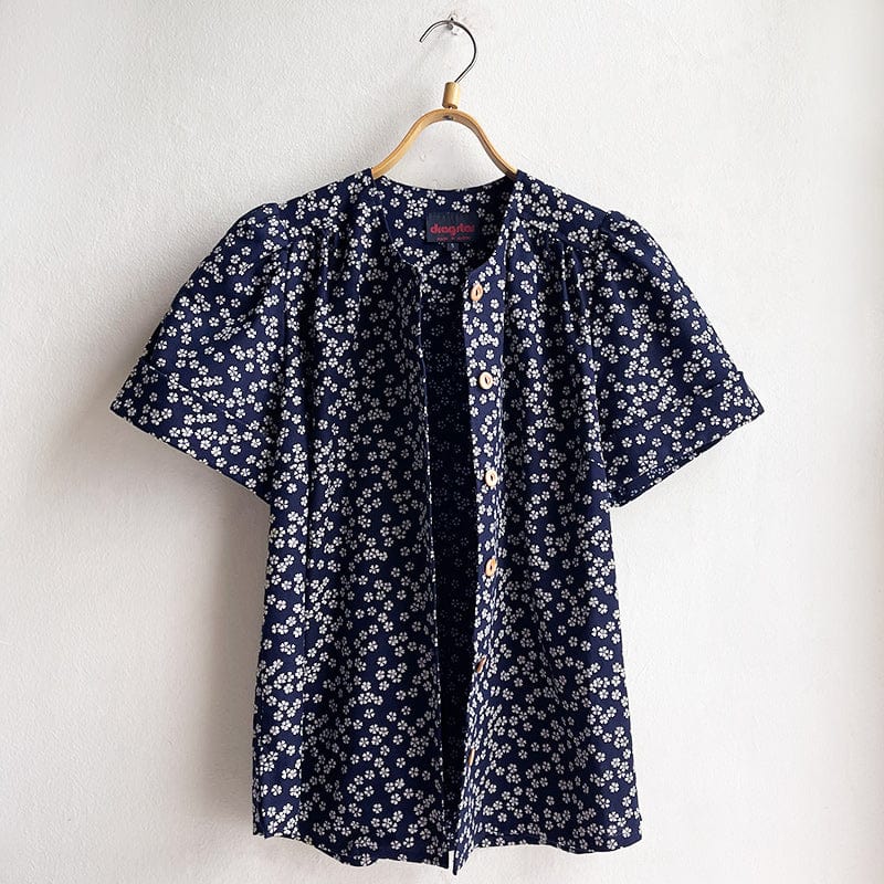 Todays the Day Shirt Indigo Flowers