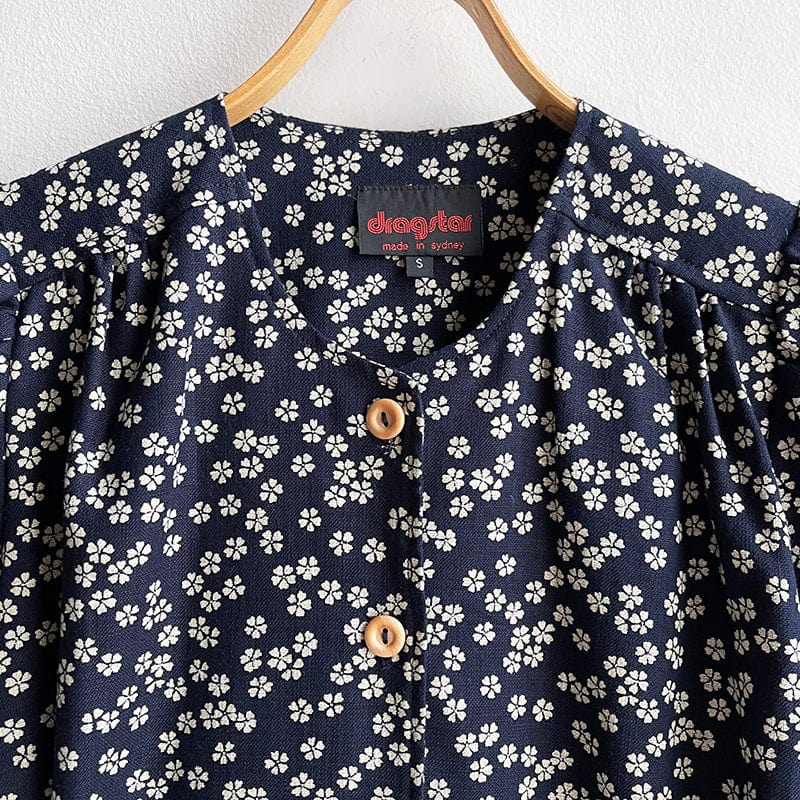 Todays the Day Shirt Indigo Flowers