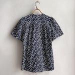 Todays the Day Shirt Indigo Flowers