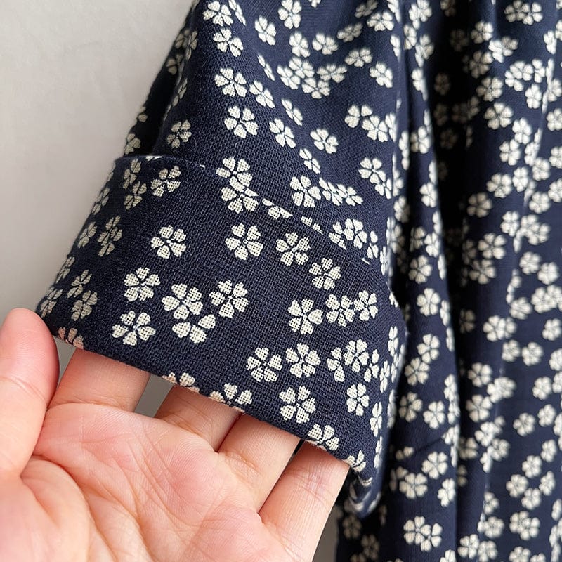 Todays the Day Shirt Indigo Flowers