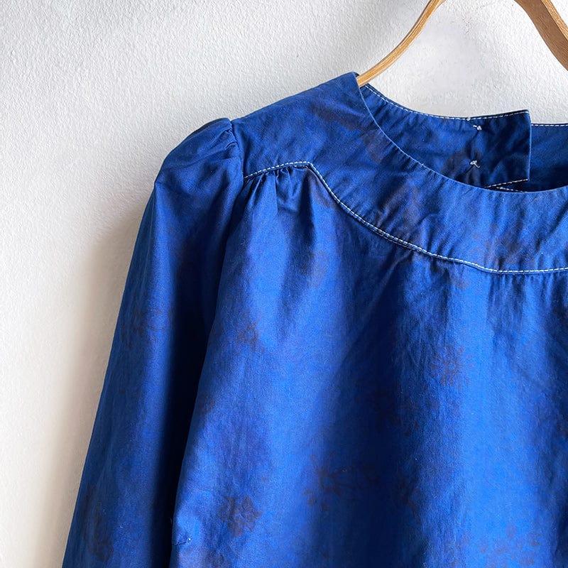 Overdyed Smock Top Indigo