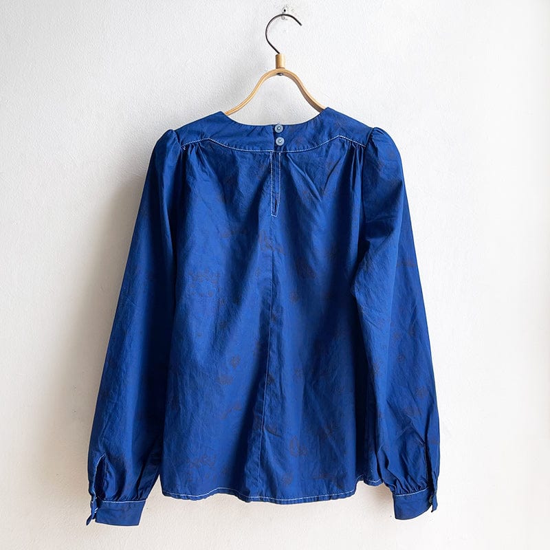 Overdyed Smock Top Indigo