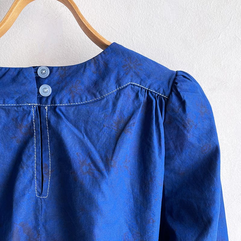 Overdyed Smock Top Indigo