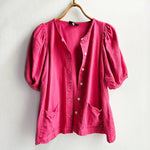 Trapeze Jacket Overdyed Rose Silk