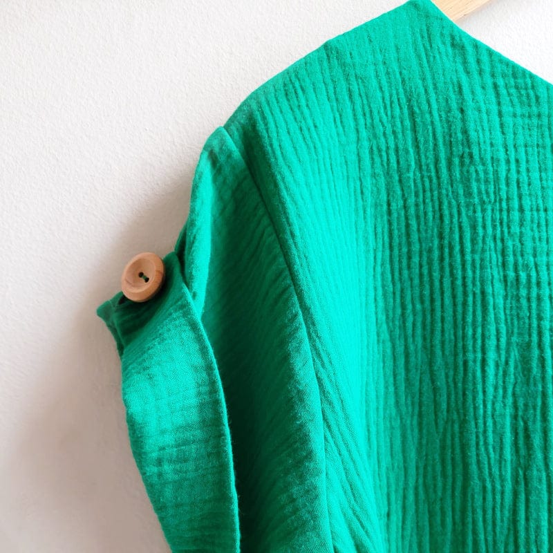 The Right Box Top - Green Soft Cotton