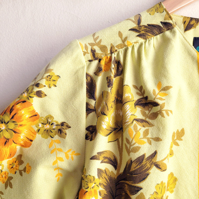 Bolero Yellow/Orange/Khaki Floral M/12 (ONE OFF)