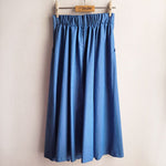 Dragstar Gathered Cotton Skirt - Light Blue