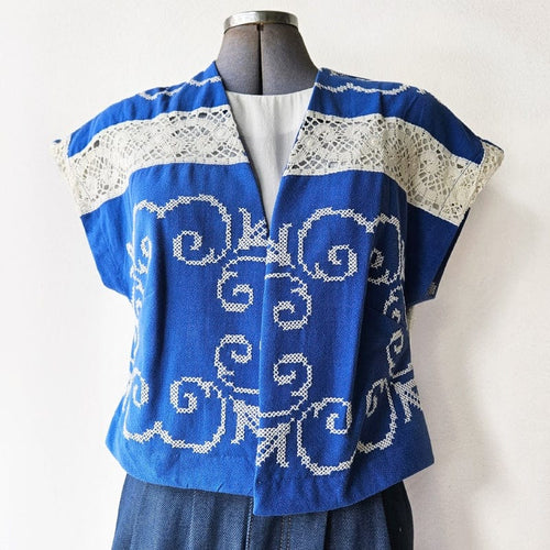 Vintage Fabric Mini Bolero Jest No 15