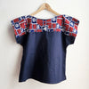 Navy Two Tone vintage Top Nautical with Steering Wheels