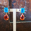 Natural Stone Earring - Blue/Red