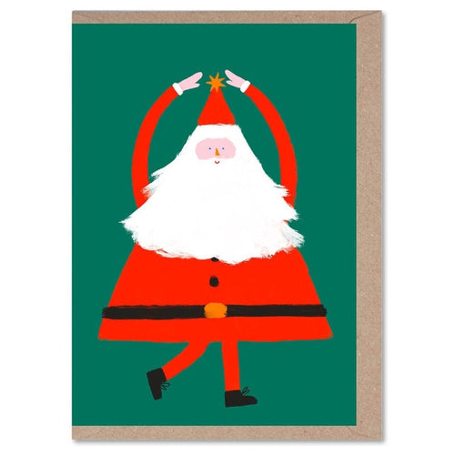 Christmas Card - Dancing Santa