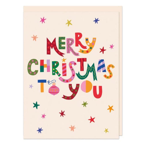 Christmas Card - Merry Christmas To You/Stars