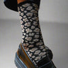 Klue Glitter Lurex Socks - Leopard Black