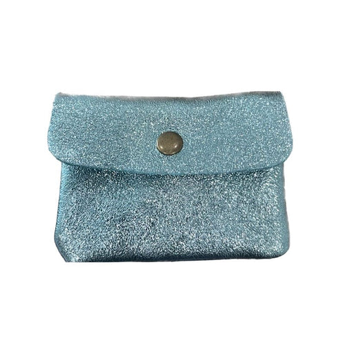 Maison Fanli Coin Purse - Metallic Aqua