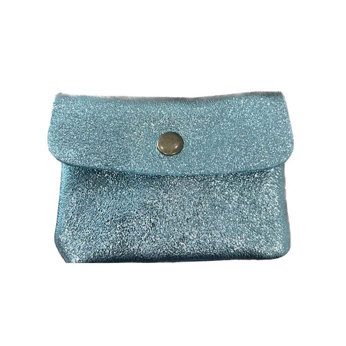 Maison Fanli Coin Purse - Metallic Aqua