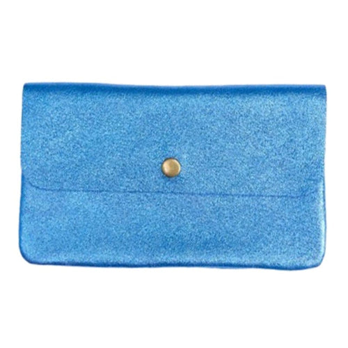 Maison Fanli Clutch Cross Body - Metallic Electric Blue
