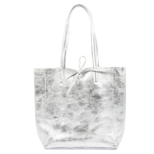 Maison Fanli Medium Tote - Metallic Silver