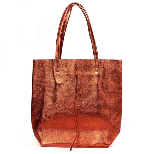 Maison Fanli Large Tote - Metallic Burnt Orange