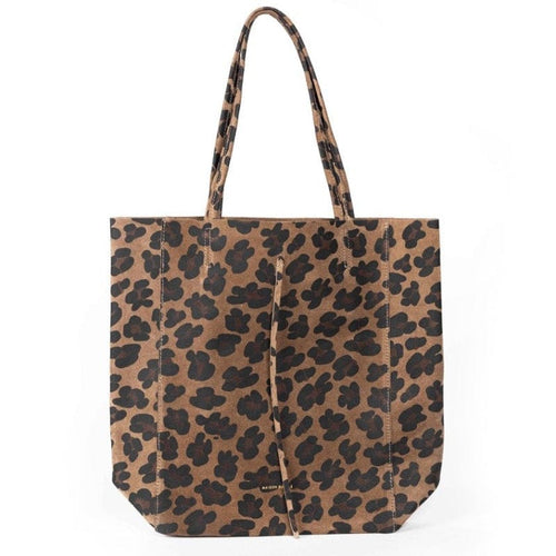 Maison Fanli Large Tote - Suede Leopard