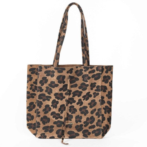 Maison Fanli Medium Tote - Suede Leopard