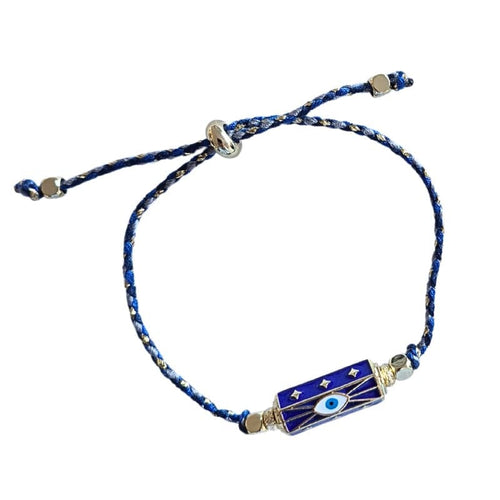 Zoda Evil Eye Blue Cord Bracelet