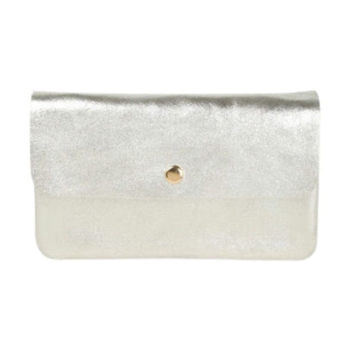 Maison Fanli Clutch Cross Body - Metallic Silver