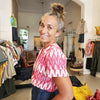 Todays the Day Shirt Red Cream IKAT