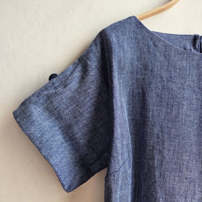 The Right Box Top Denim Look Cotton