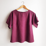 The Right Box Top by Dragstar - Maroon Tencel