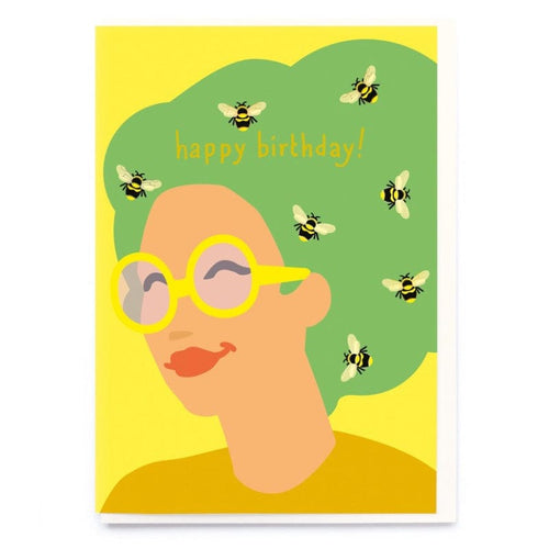Noi Card - Bee Lady Green Hair