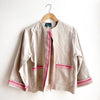 Vintage French Linen Boxy Jacket