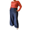 Dragstar Clothing leightweight denim wide leg pants ethically and sustainably made in Sydney Australia