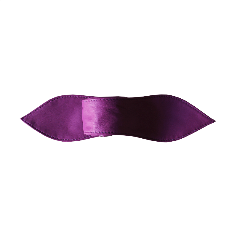 Dragstar Leather Tie Belt - Purple