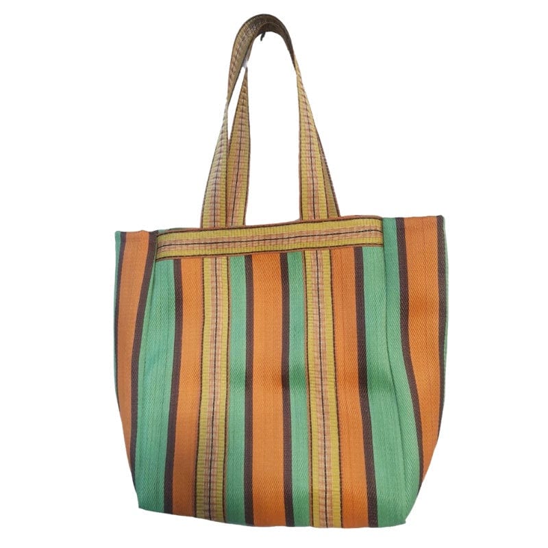 Recycled Plastic Beach Bag Orange Dragstar Clothing Australia