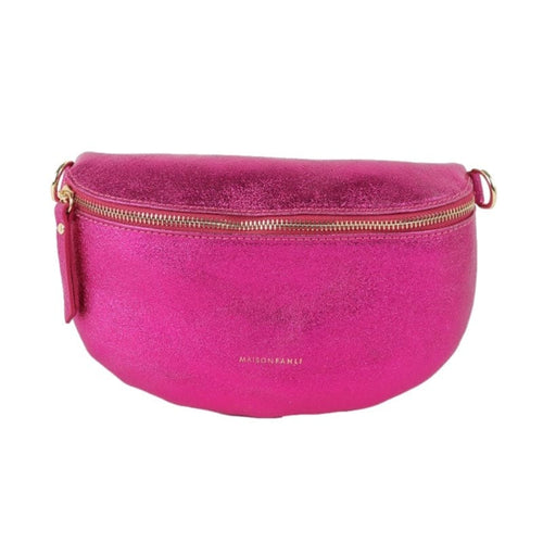 Maison Fanli Bumbag - Metallic Fuchsia