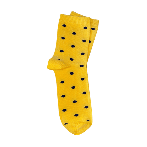 Tightology Dot Socks - Gold Navy