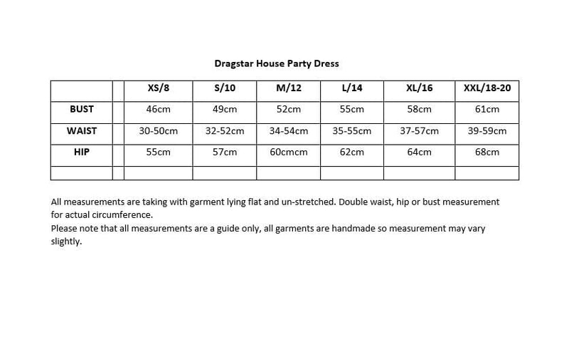 Dragstar House Party Dress - Black Cotton