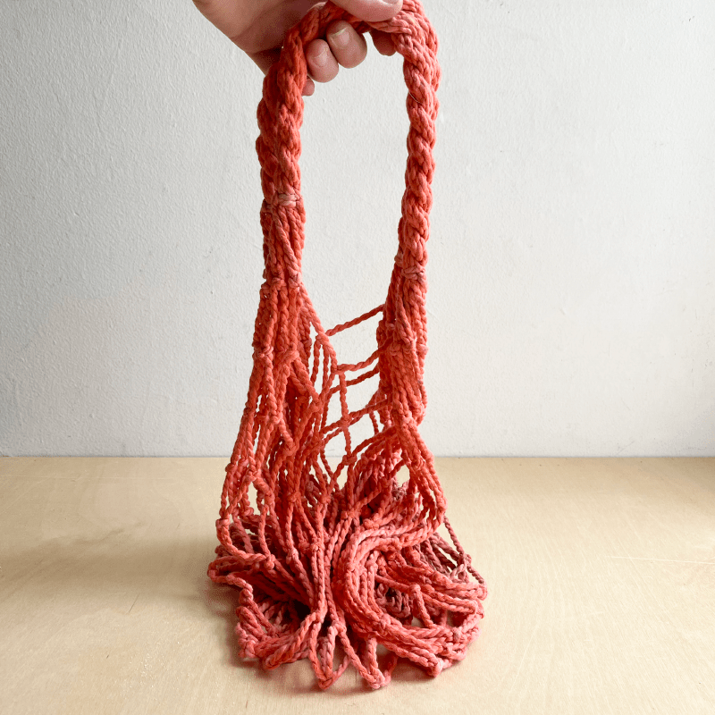 String Beach Bag - Coral