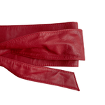 Dragstar Leather Double Wrap Belt - Red