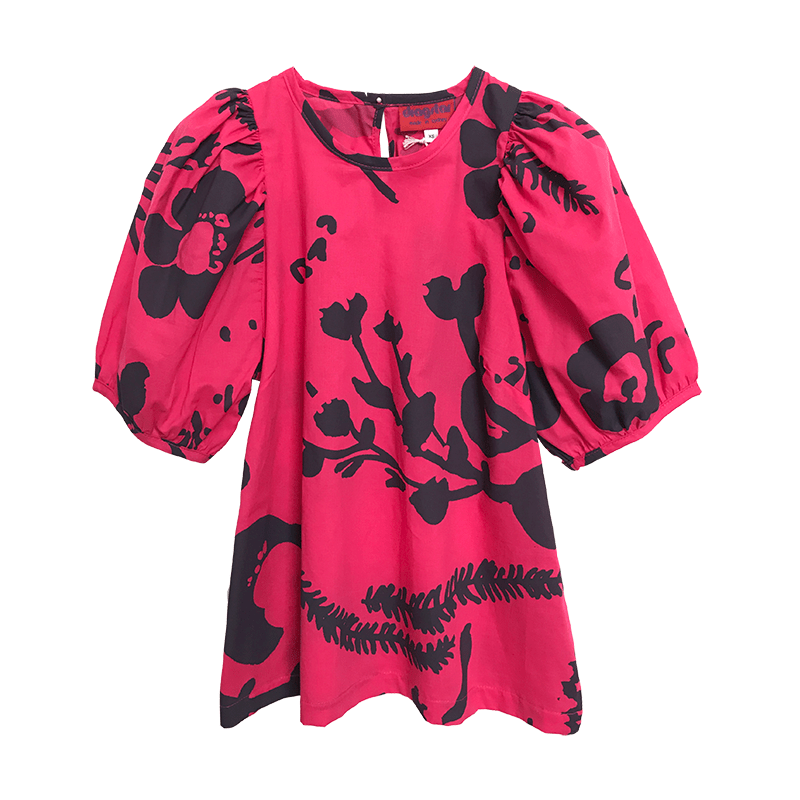 Dragstar Trapeze Top - Pink Botanical hand made womens fashion Made in Australia Sydney, Ethical slow fashion Newtown