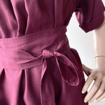 Dragstar Mid-sleeve Smock Dress - Mulberry Tencel