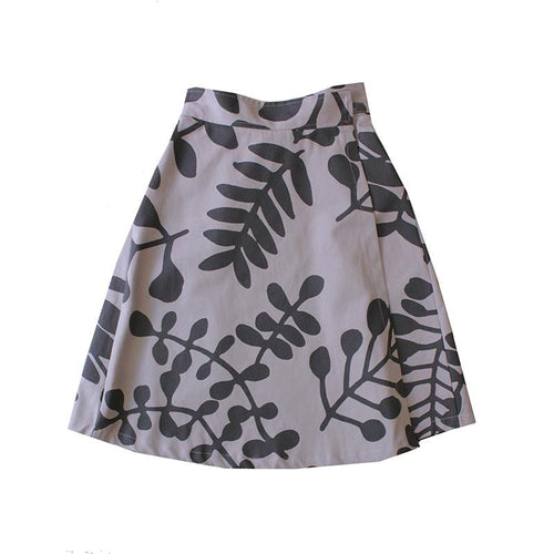 Dragstar Double Wrap Skirt - Branch Print Ethical Fashion made in Sydney Slow Fashion made in Newtown Hand Screen printed