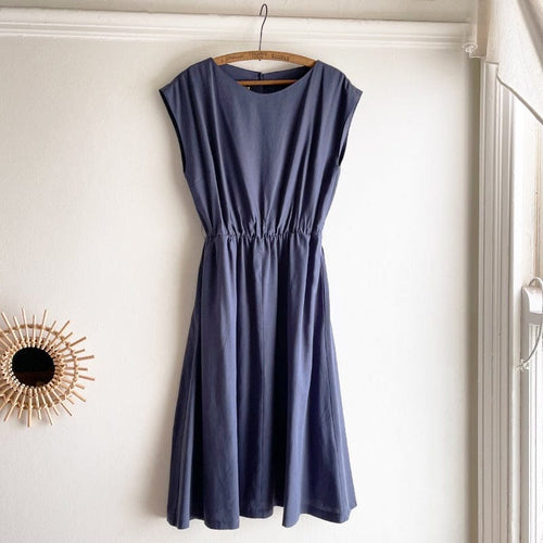 Bateau Dress Tencel - Steel Blue