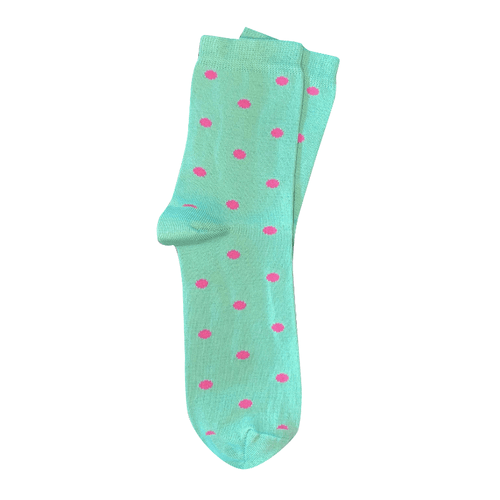 Tightology Dot Socks - Mint Pink