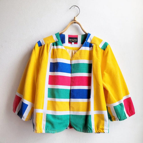 Bolero Primary Colour Block Print L/14 (ONE OFF)