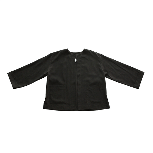 Dragstar Boxy Jacket - Black Tencel