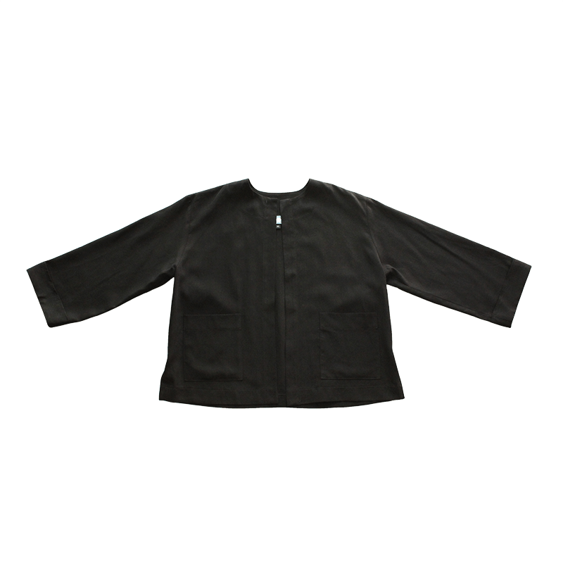 Dragstar Boxy Jacket - Black Tencel